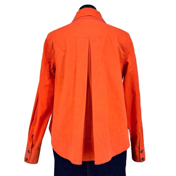 Cabi Resort Jacket # 5098, Tiger Lily Orange Canvas Swing Style Jacket, Small - Picture 10 of 17